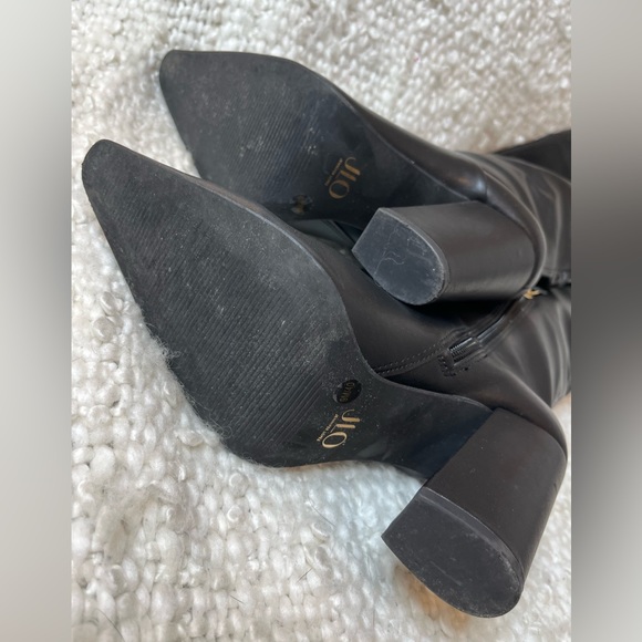 JLO Women’s Black Faux Leather Boots - Picture 6 of 8